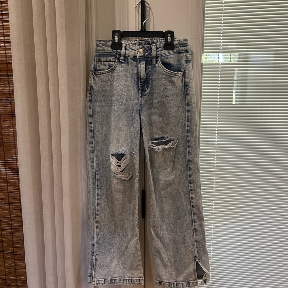 Distressed Light Blue Girl’s Jeans